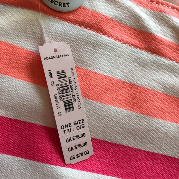 Victoria’s Secret Beach Tote Bag - Striped NWT - Picture 4 of 4